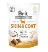 Funkčné pamlsky Brit Care Dog Functional Snack Skin & Coat Krill 150 g