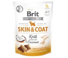 Funkčné pamlsky Brit Care Dog Functional Snack Skin & Coat Krill 150 g